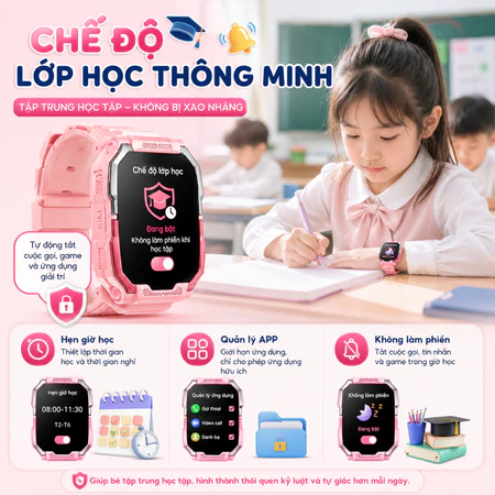 dong ho tre em 21 Đồng hồ thông minh trẻ em Kiumo 4G định vị chính xác