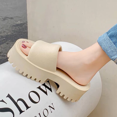 Dép đế xuồng nữ 5cm bánh mì răng cưa EVA giá tốt